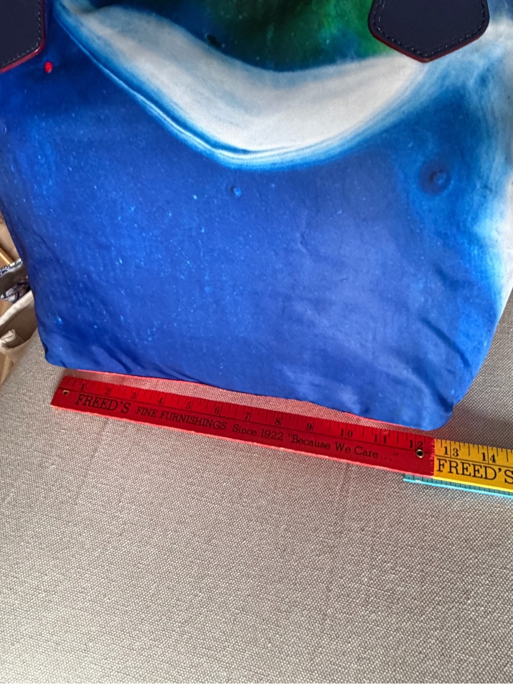 MZ Wallace Cosmic Shoulder Bag Nylon Blue White Red Zip Close - Picture 11 of 14